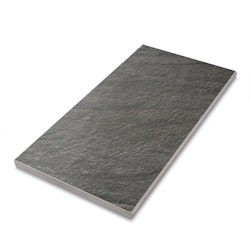 Sten Z Quartzit Black Poolside/Step 296x595 mm för utomhusbruk