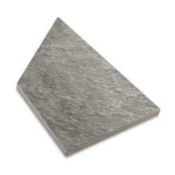 Sten Z Quartzit Grey Pool Inner Corner Right 296x595 mm för utomhusbruk