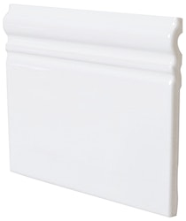 Sekel vit blank sockel 15x15cm kakel