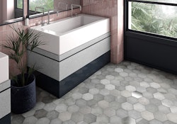 Story grey shadow hexagon 17,5x20cm klinker