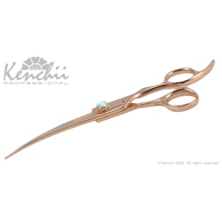 KENCHII -Rosé Gold Curved Scissors 8"