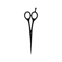 KENCHII -BARBER Black Scissors 6.5"
