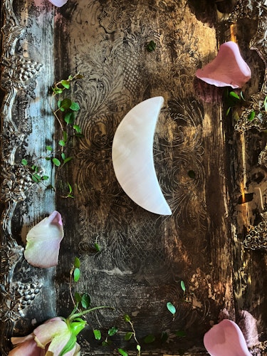 Rosa kalcit (Mangano Kalcit. ) måne