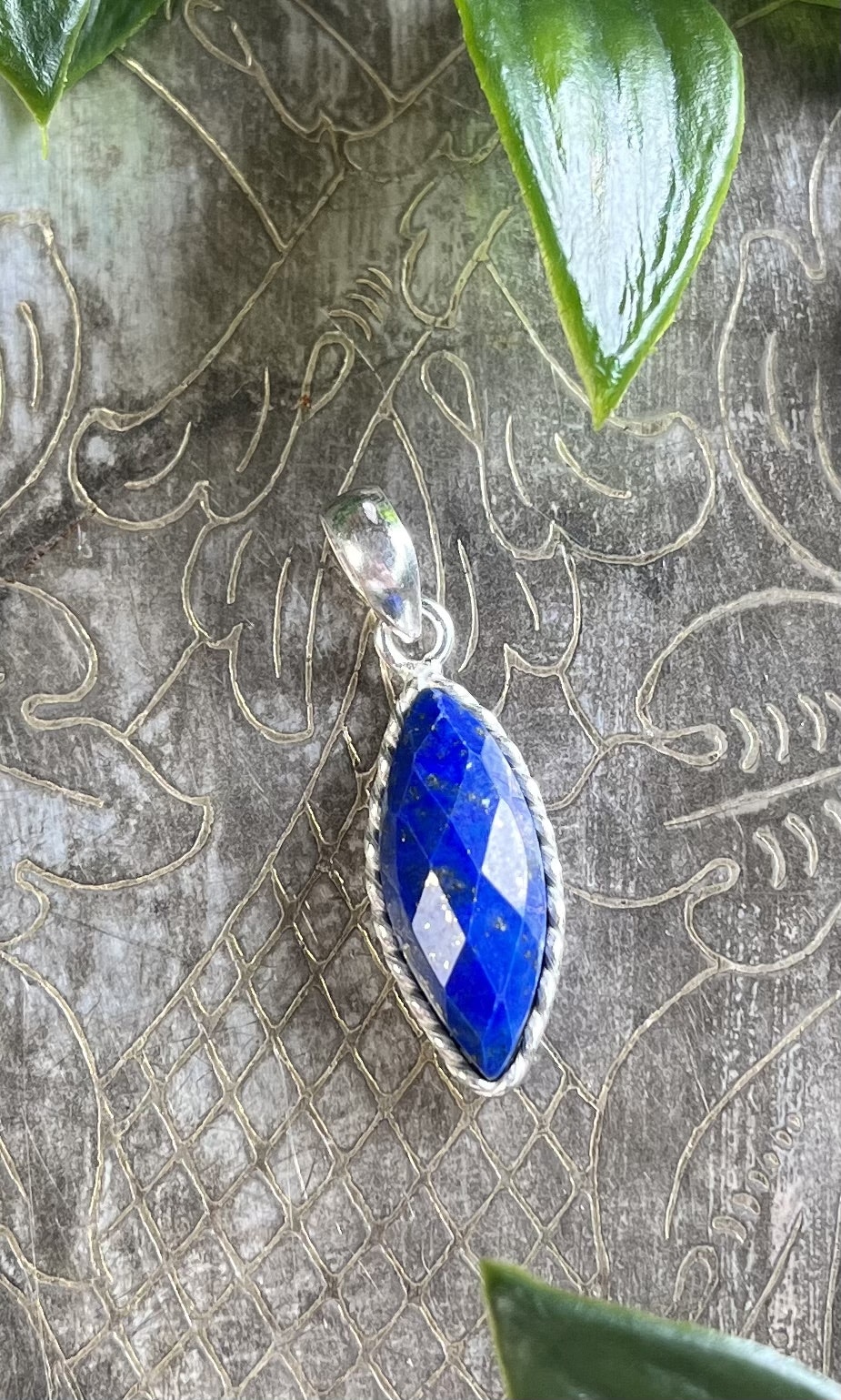 Lapis Lazuli hänge sterling silver