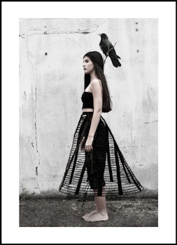 ”One girl, one bird”