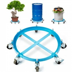 55 Gallon Heavy Duty Drum Dolly, 2000lbs lastkapacitet, Barrel Dolly Cart Drum Caddy, Non Tipping Hand Truck kapacitet Dollies med stålram 8 svängbara hjul hjul, för lagertrumhantering