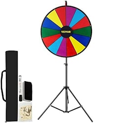 18” Prishjul Stativ Golvstativ Färg Prishjul Lycksnurra 14 platser Dry Ease Tradeshow Fortune Spinning Game (18 tum)