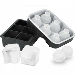 Ice Ball Maker Silikon iskubbricka med lock 2-pack whiskycocktail