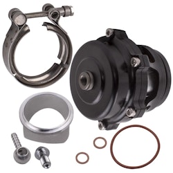 50MM aluminium Turbo laddare Bov avblåsningsventil 35PSI Boost+Fläns+ klämma