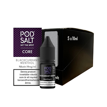 Pod Salt Core | Blackcurrant Menthol | 10ml E-Juice | 14mg Saltnikotin