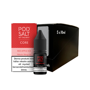 Pod Salt Core | Red Apple Ice | 10ml E-Juice | 14mg Saltnikotin