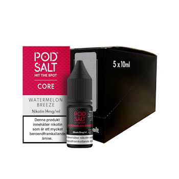 Pod Salt Core | Watermelon Breeze | 10ml E-Juice | 14mg Saltnikotin