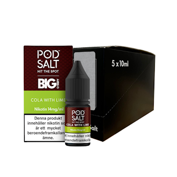 Pod Salt Fusion | Cola With Lime | 10ml E-Juice | 14mg Saltnikotin