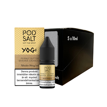 Pod Salt Fusion | Yogi Peanut Butter Banana Granola | 10ml E-Juice | 14mg Saltnikotin