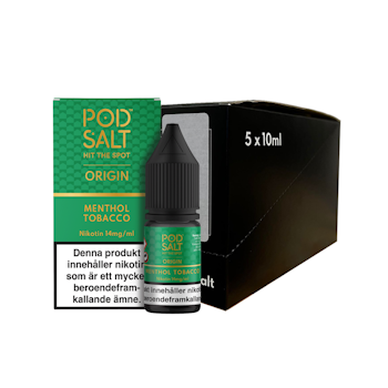 Pod Salt Origin | Menthol Tobacco | 10ml E-Juice | 14mg Saltnikotin