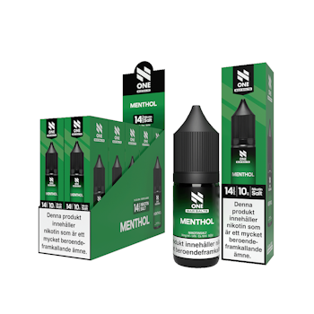 N One | Menthol | 10ml E-Juice | 14mg Saltnikotin