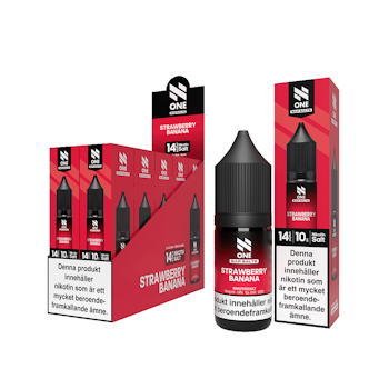 N One | Strawberry Banana | 10ml E-Juice | 14mg Saltnikotin