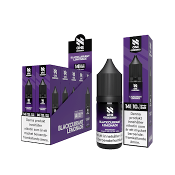 N One | Blackcurrant Lemonade | 10ml E-Juice | 14mg Saltnikotin
