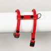 Del Mar Round Stitched Leather Harness Red