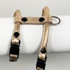 Del Mar Round Stitched Leather Harness Metallic Gold