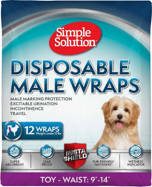 Simple Solutions Disposable pee cover Male dog XS