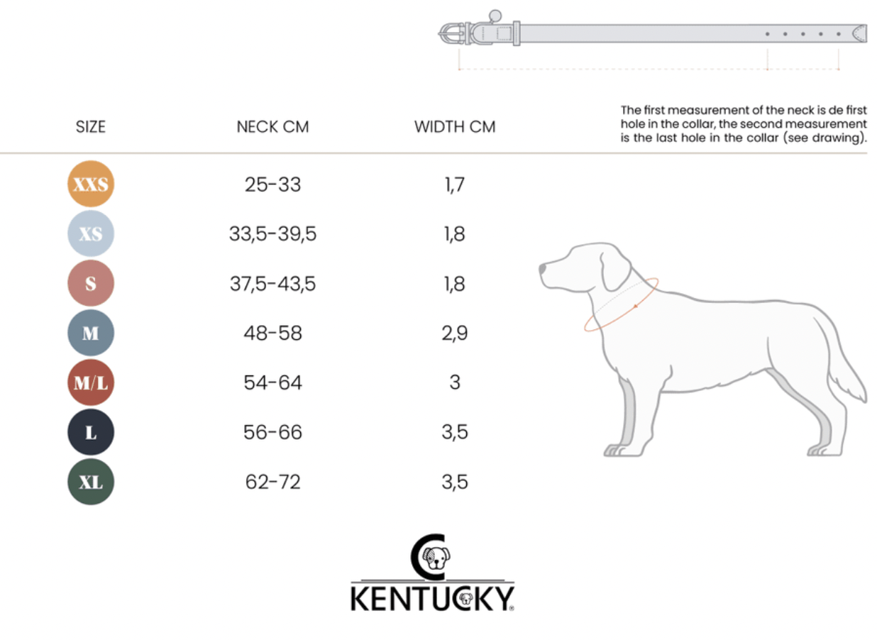 Kentucky Dog Collar Handmade Pearls Black
