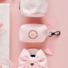 Luxe Poop Bag Holder - Baby Pink Heart