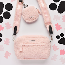Teddy Love-A-Lot Dog Walking Bag Bundle - Baby Pink Heart