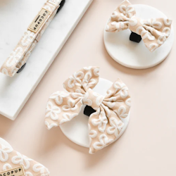 Luxe Sailor Bow Tie - Vanilla Flower