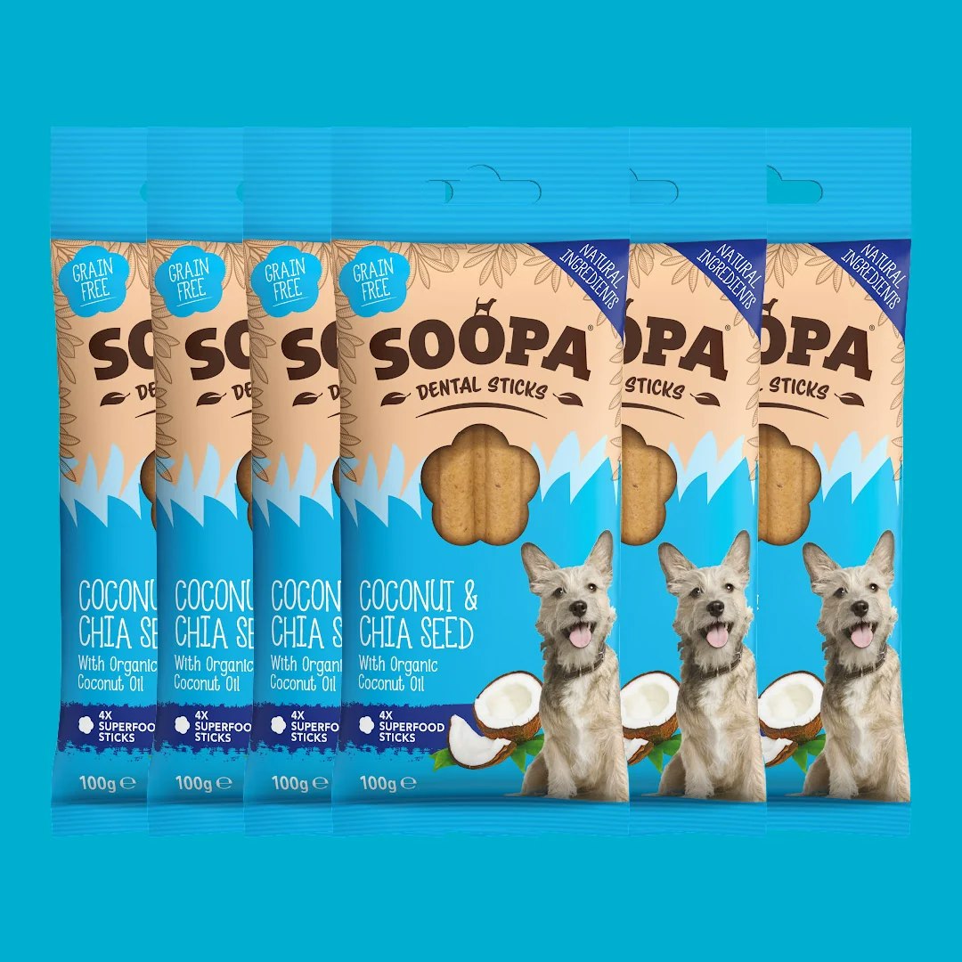 SOOPA Coconut & Chia Seed Dental Sticks