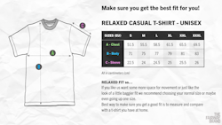 Relaxed Heavy Eco T-shirt - Black - Purple Print