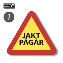 Jakt och vilt varningsskyltar
