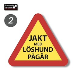 Jakt och vilt varningsskyltar