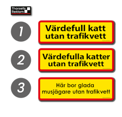 Tilläggsskyltar 30cm 50cm 70cm