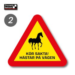 Häst varningsskyltar