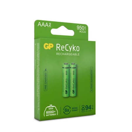 GP ReCyko AAA 2 pack 950 mah