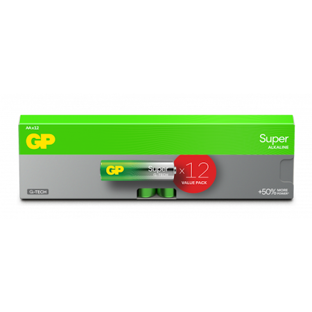 GP Super Alkaline LR6 AA 12 pack
