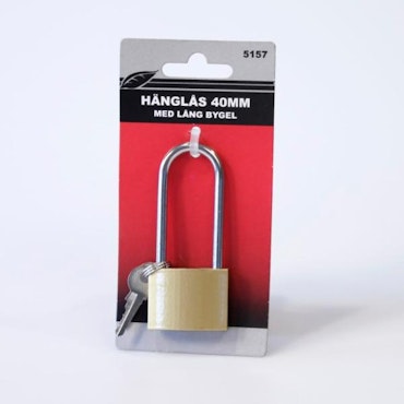 Hänglås 40 mm med hög bygel