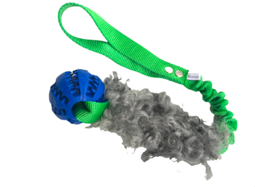 Bistos träningsleksak Hector skin, boll, expander (får)