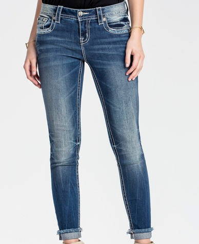 Miss Me - Narrow Escape Mid-rise ankle Skinny Jeans