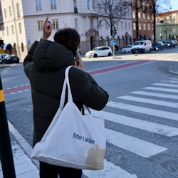Tote bag – Sitter i skiten