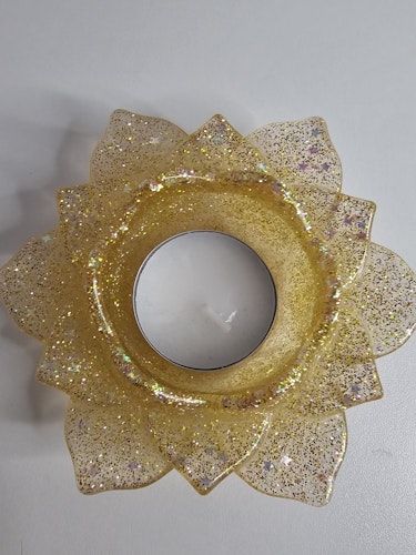 Epoxy Resin Lotus Ljus