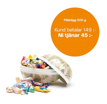 Påskägg 500g