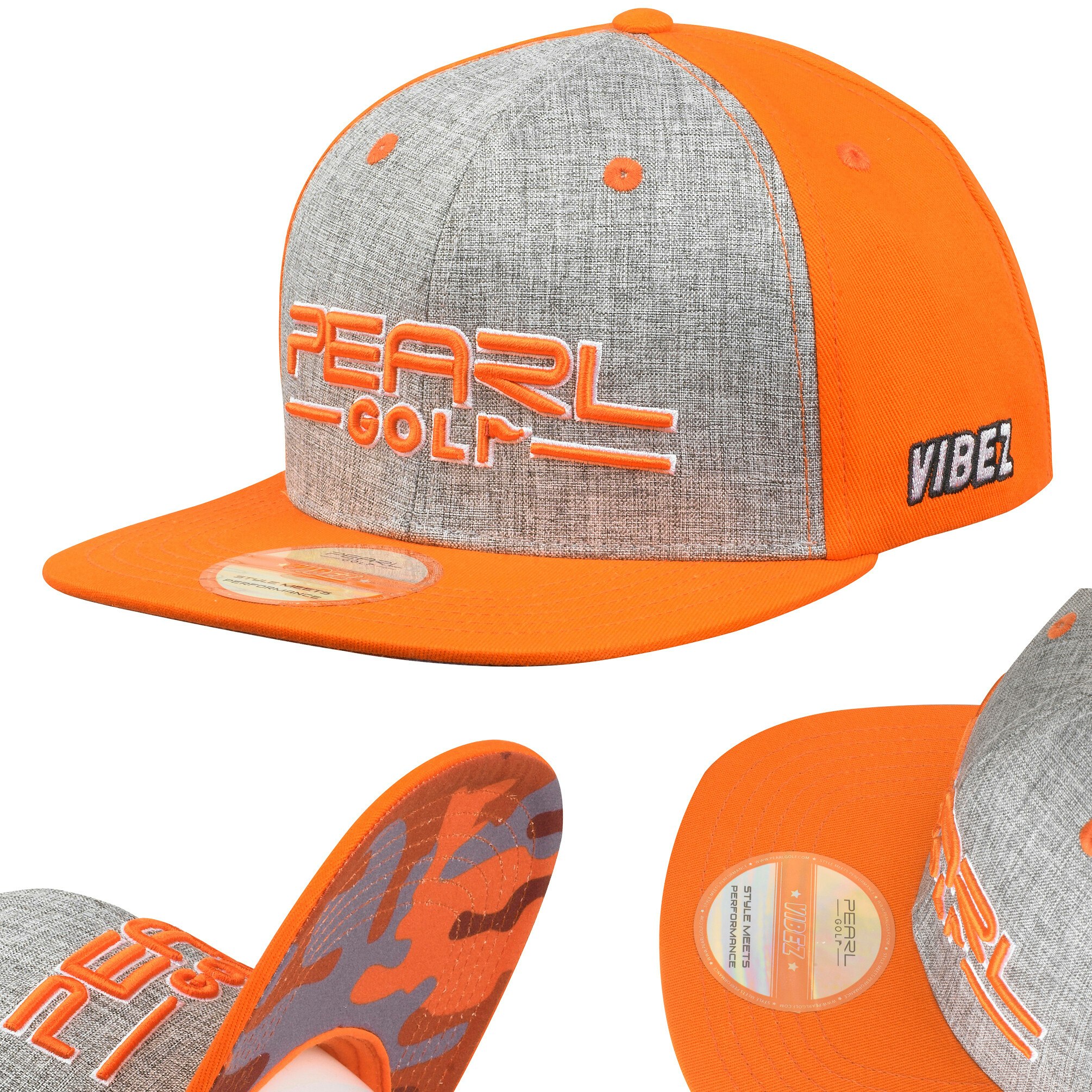 Vibez Orange Golfcaps