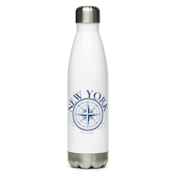 Stainless steel water bottle - White - 17 oz