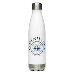 Stainless steel water bottle - White - 17 oz
