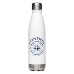 Stainless steel water bottle - White - 17 oz