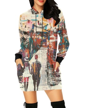 Womens Hoodie Dress. Town