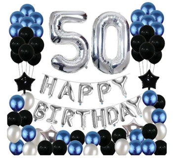 50th Happy Birthday Dekorations Kit.