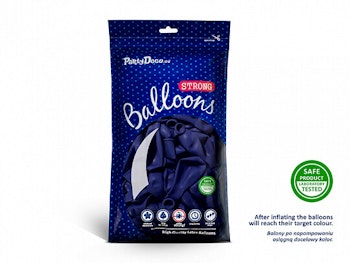 Royal Blå Latex Ballonger. 10 pack.